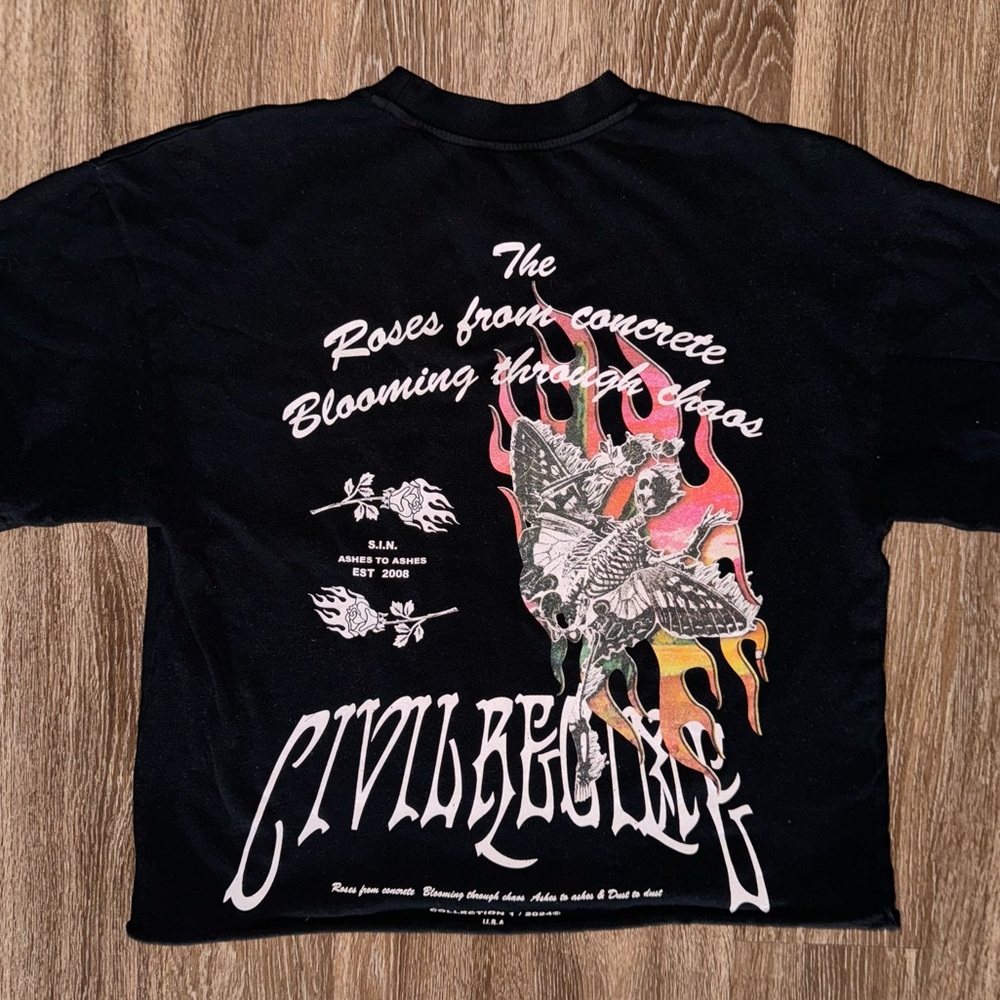 Civil Regime “Risen From Fire” Oversized Tee